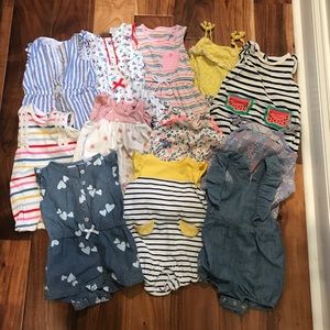Baby Girl Summer Rompers